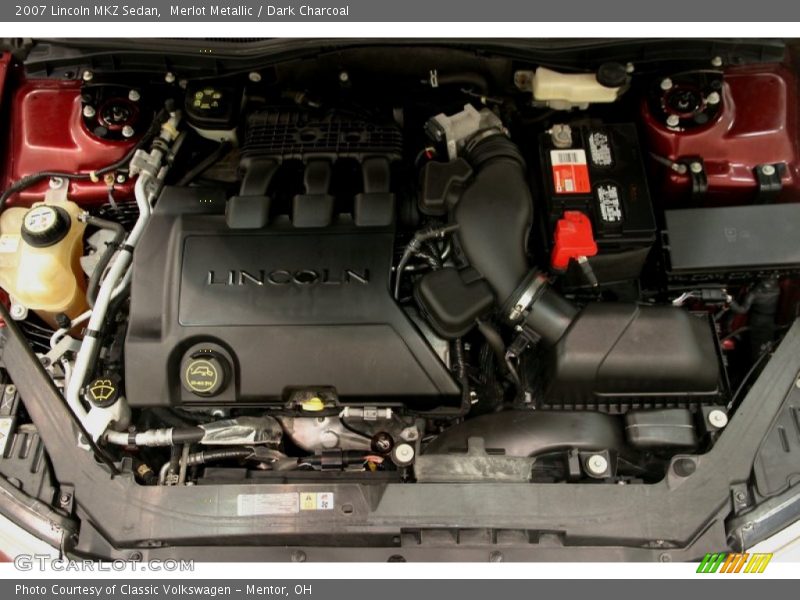 Merlot Metallic / Dark Charcoal 2007 Lincoln MKZ Sedan