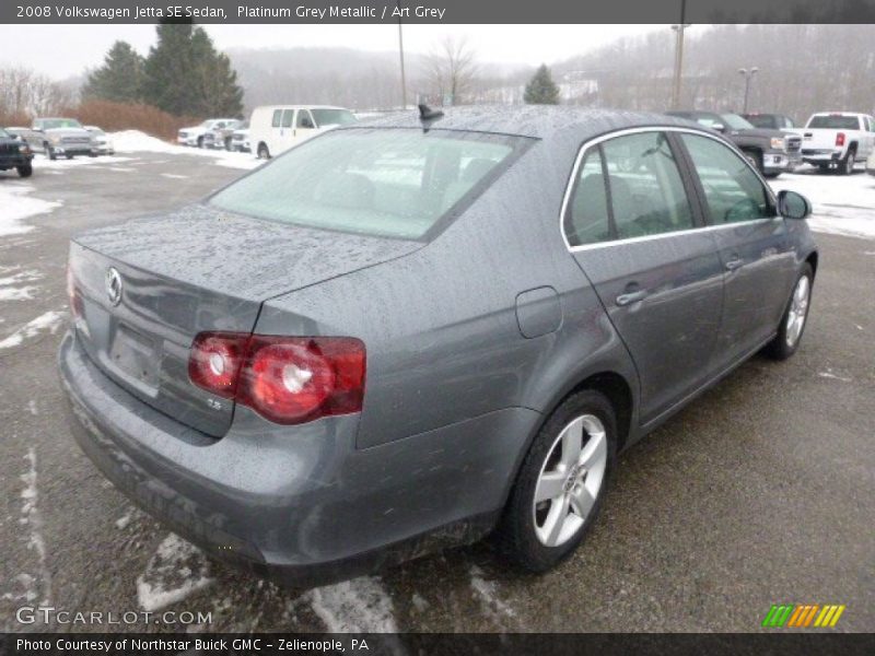 Platinum Grey Metallic / Art Grey 2008 Volkswagen Jetta SE Sedan