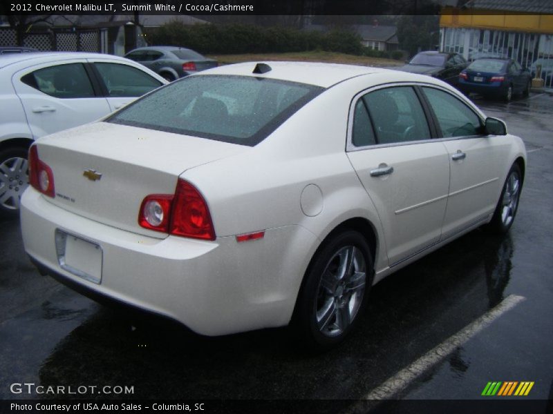 Summit White / Cocoa/Cashmere 2012 Chevrolet Malibu LT