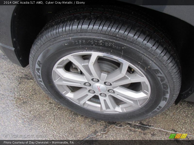 Cyber Gray Metallic / Ebony 2014 GMC Acadia SLT AWD