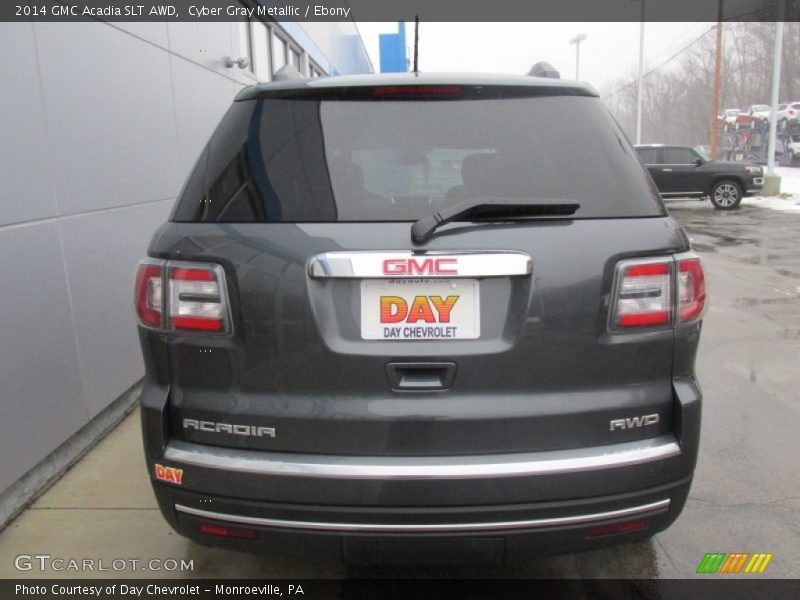 Cyber Gray Metallic / Ebony 2014 GMC Acadia SLT AWD