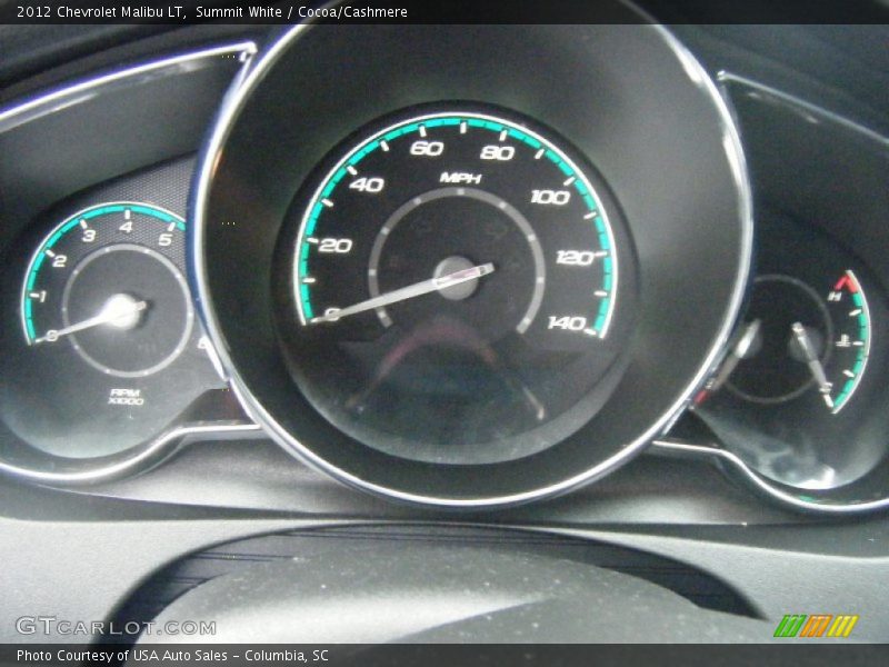 Summit White / Cocoa/Cashmere 2012 Chevrolet Malibu LT