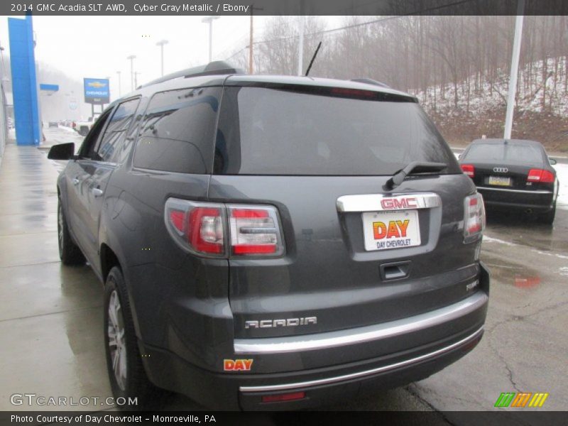 Cyber Gray Metallic / Ebony 2014 GMC Acadia SLT AWD