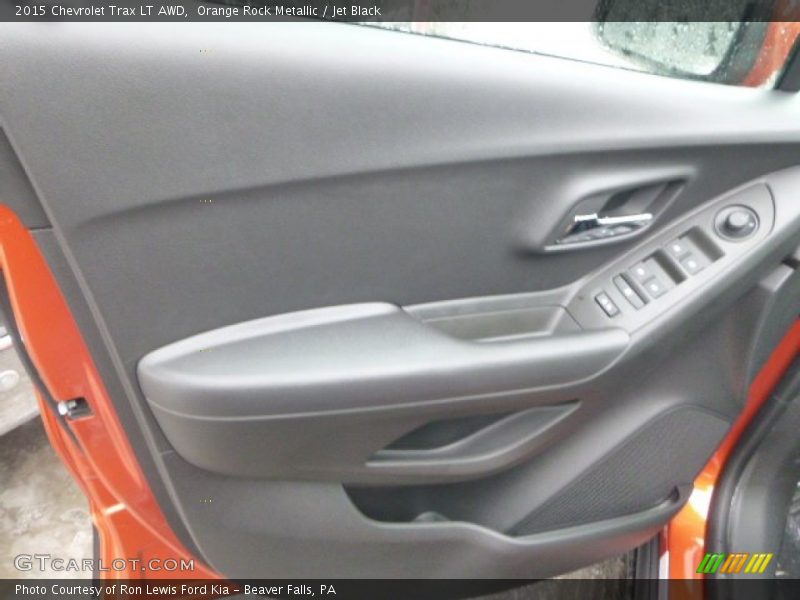 Orange Rock Metallic / Jet Black 2015 Chevrolet Trax LT AWD