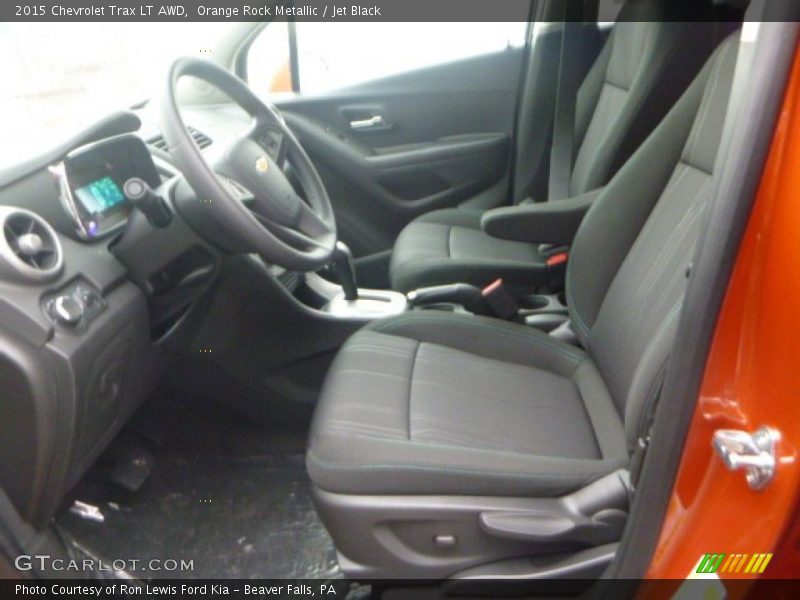 Orange Rock Metallic / Jet Black 2015 Chevrolet Trax LT AWD