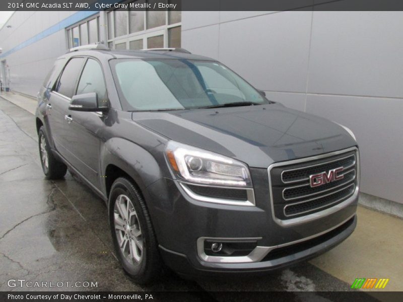 Cyber Gray Metallic / Ebony 2014 GMC Acadia SLT AWD