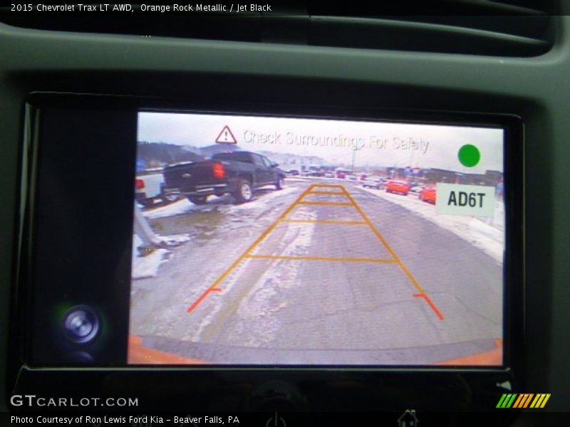 Orange Rock Metallic / Jet Black 2015 Chevrolet Trax LT AWD
