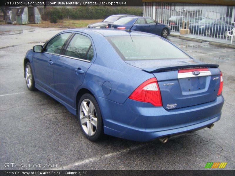 Sport Blue Metallic / Charcoal Black/Sport Blue 2010 Ford Fusion Sport