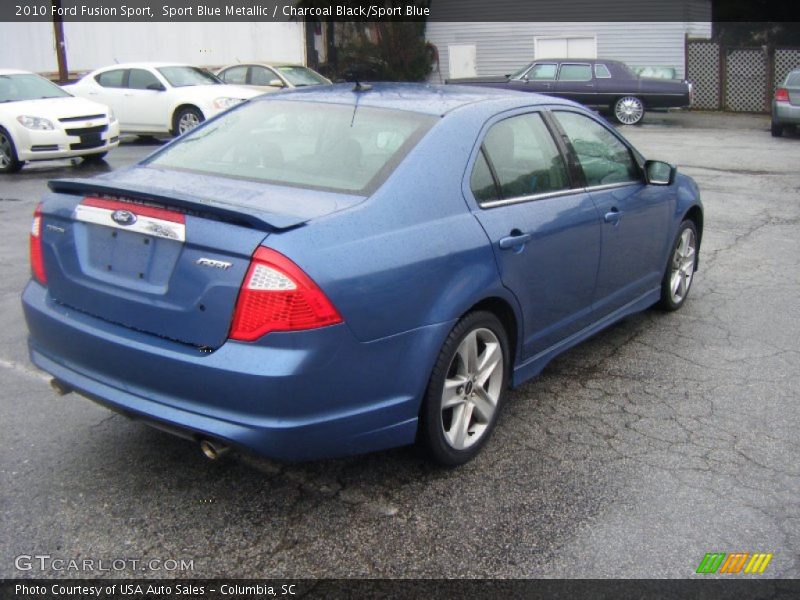 Sport Blue Metallic / Charcoal Black/Sport Blue 2010 Ford Fusion Sport