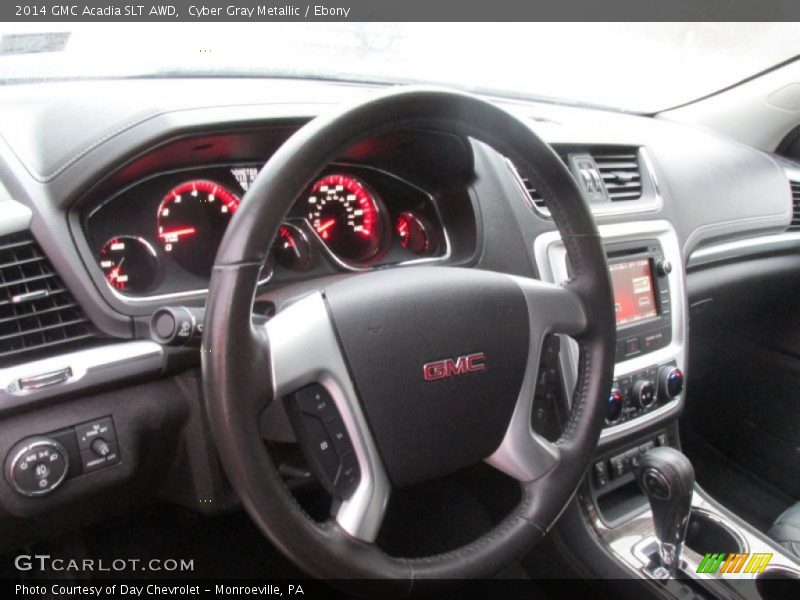 Cyber Gray Metallic / Ebony 2014 GMC Acadia SLT AWD