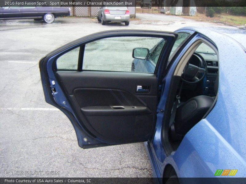 Sport Blue Metallic / Charcoal Black/Sport Blue 2010 Ford Fusion Sport