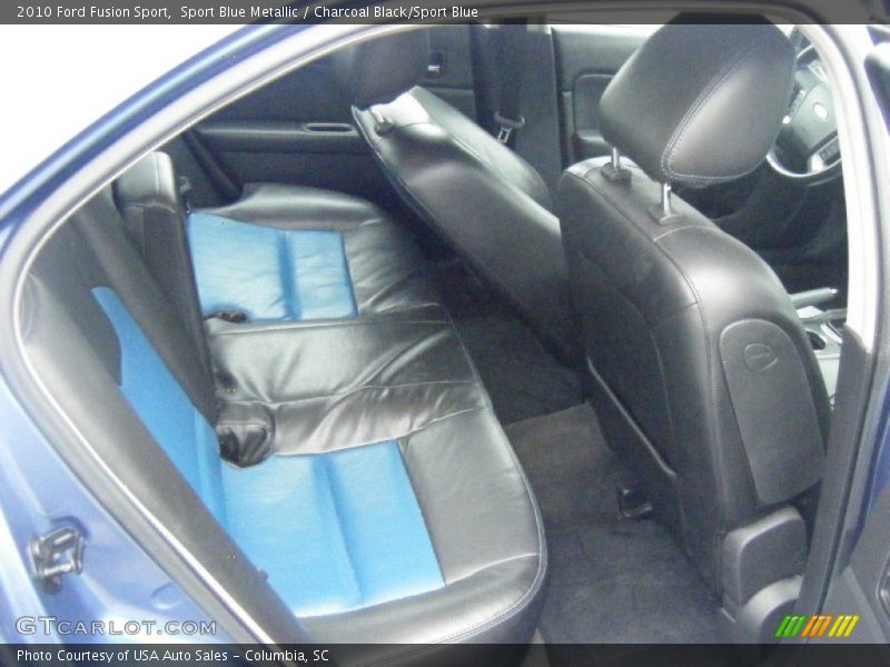 Sport Blue Metallic / Charcoal Black/Sport Blue 2010 Ford Fusion Sport
