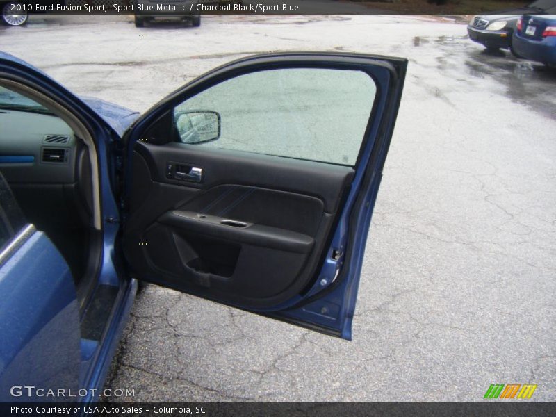 Sport Blue Metallic / Charcoal Black/Sport Blue 2010 Ford Fusion Sport