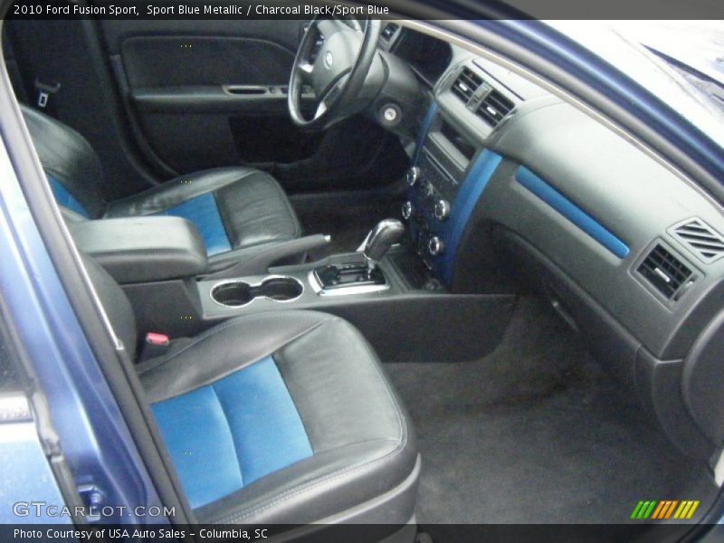 Sport Blue Metallic / Charcoal Black/Sport Blue 2010 Ford Fusion Sport