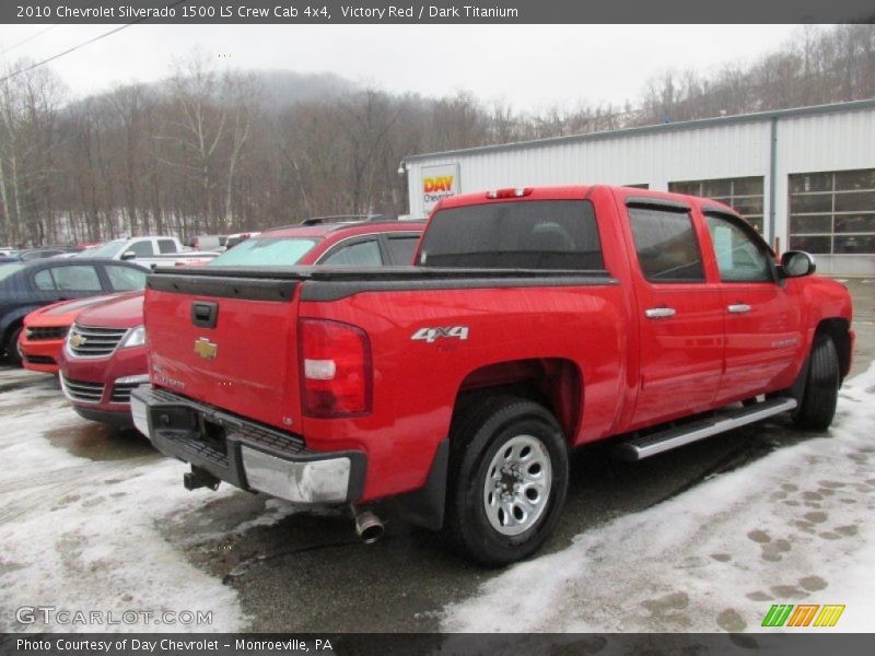Victory Red / Dark Titanium 2010 Chevrolet Silverado 1500 LS Crew Cab 4x4