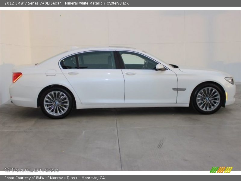 Mineral White Metallic / Oyster/Black 2012 BMW 7 Series 740Li Sedan