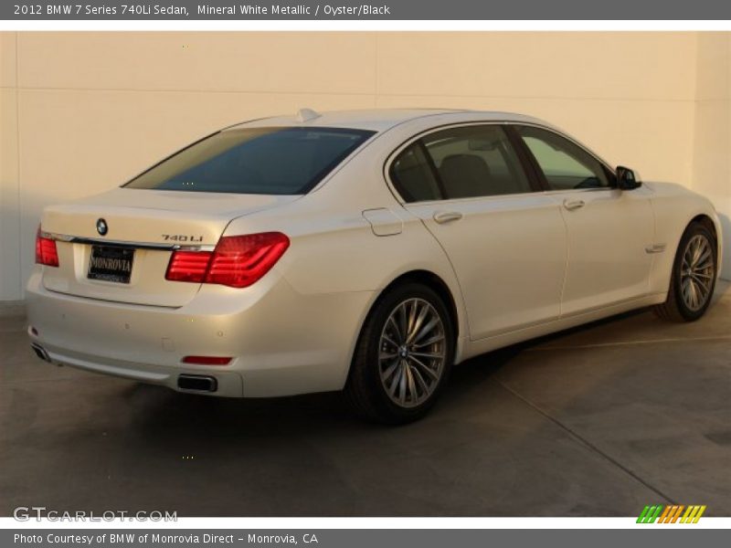 Mineral White Metallic / Oyster/Black 2012 BMW 7 Series 740Li Sedan