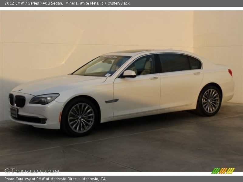 Mineral White Metallic / Oyster/Black 2012 BMW 7 Series 740Li Sedan