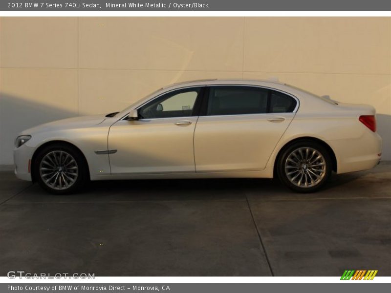 Mineral White Metallic / Oyster/Black 2012 BMW 7 Series 740Li Sedan