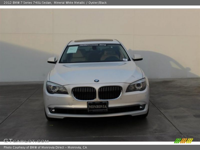 Mineral White Metallic / Oyster/Black 2012 BMW 7 Series 740Li Sedan