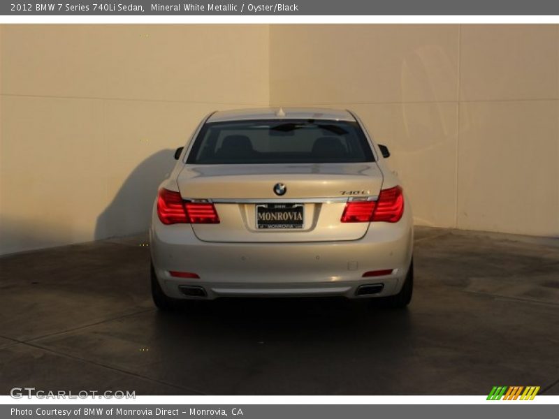 Mineral White Metallic / Oyster/Black 2012 BMW 7 Series 740Li Sedan