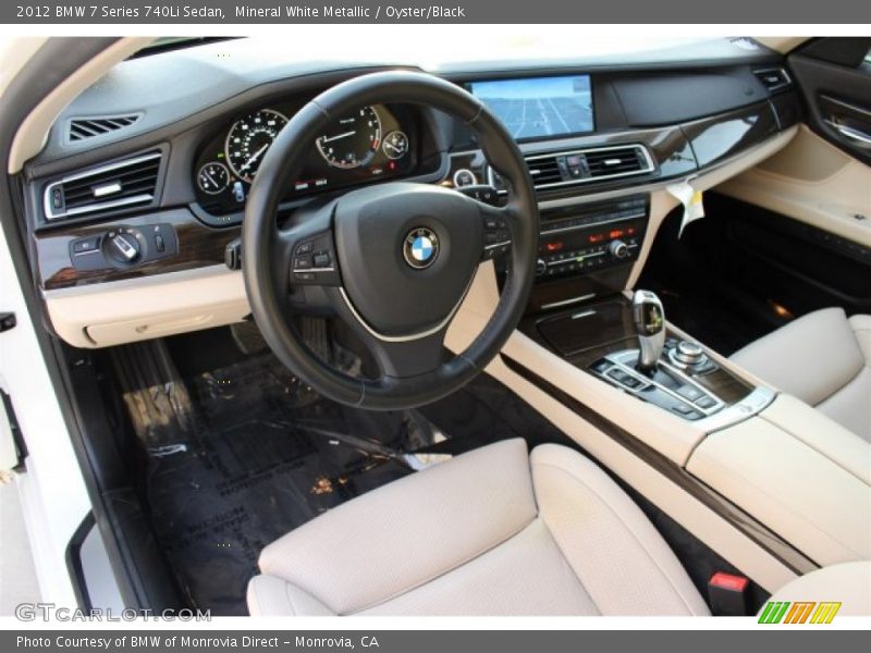 Mineral White Metallic / Oyster/Black 2012 BMW 7 Series 740Li Sedan