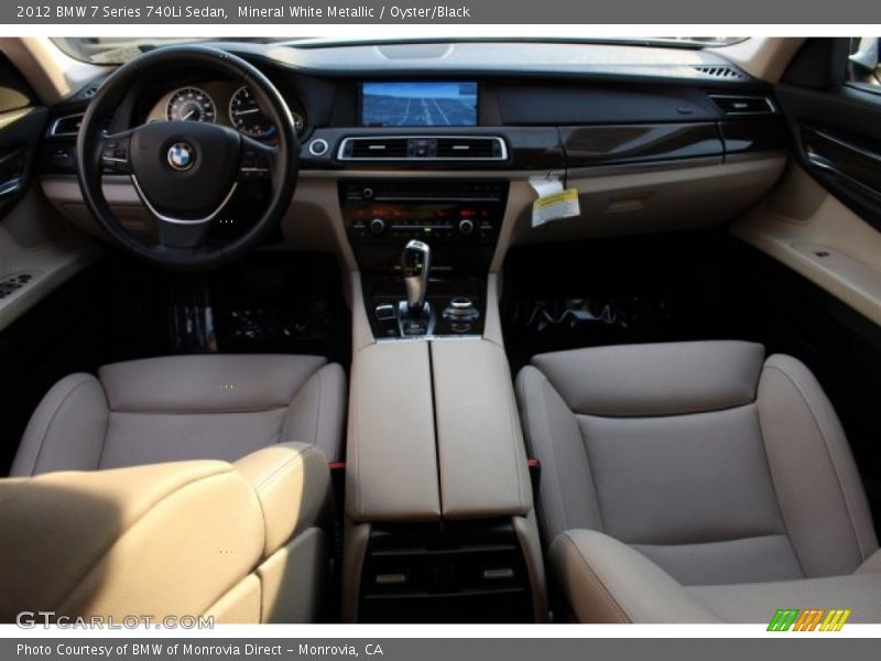 Mineral White Metallic / Oyster/Black 2012 BMW 7 Series 740Li Sedan