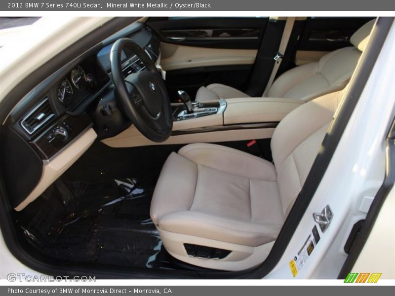 Mineral White Metallic / Oyster/Black 2012 BMW 7 Series 740Li Sedan