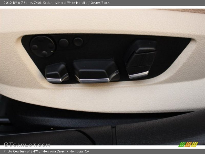 Mineral White Metallic / Oyster/Black 2012 BMW 7 Series 740Li Sedan