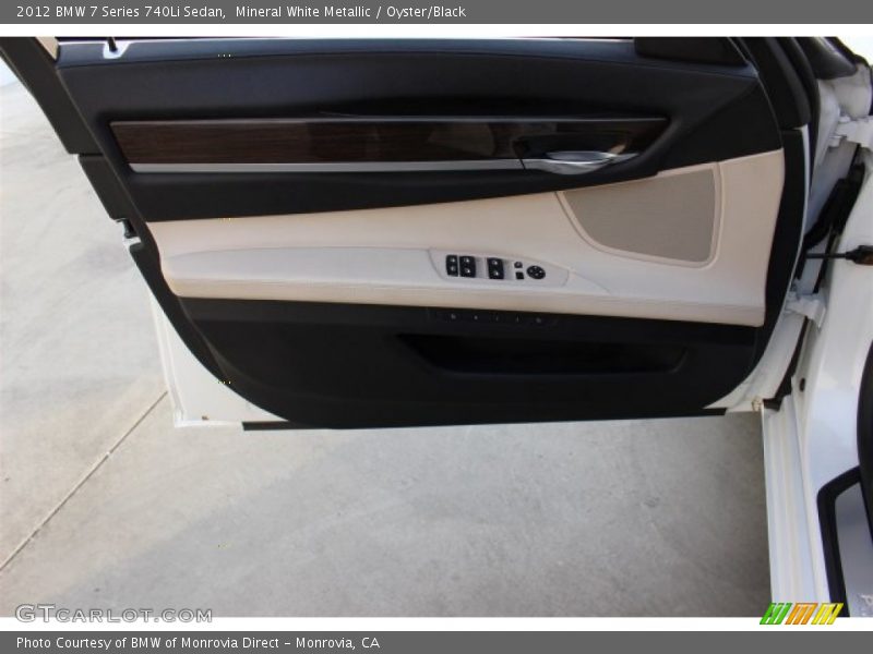 Mineral White Metallic / Oyster/Black 2012 BMW 7 Series 740Li Sedan