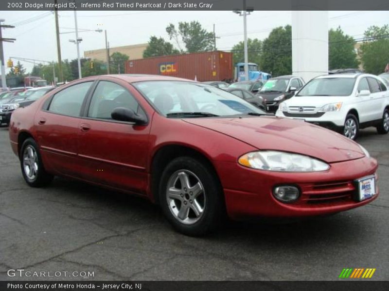 Inferno Red Tinted Pearlcoat / Dark Slate Gray 2002 Dodge Intrepid ES