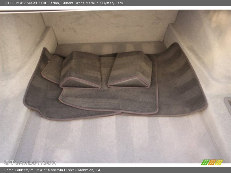 Mineral White Metallic / Oyster/Black 2012 BMW 7 Series 740Li Sedan