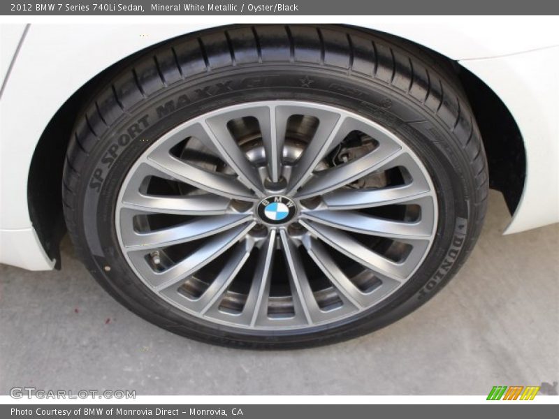 Mineral White Metallic / Oyster/Black 2012 BMW 7 Series 740Li Sedan
