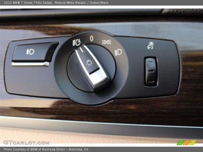 Mineral White Metallic / Oyster/Black 2012 BMW 7 Series 740Li Sedan
