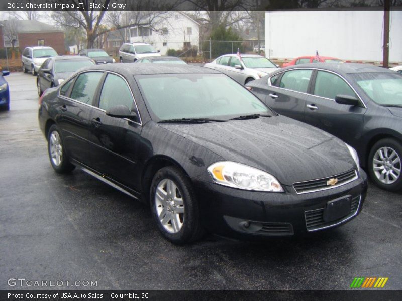 Black / Gray 2011 Chevrolet Impala LT