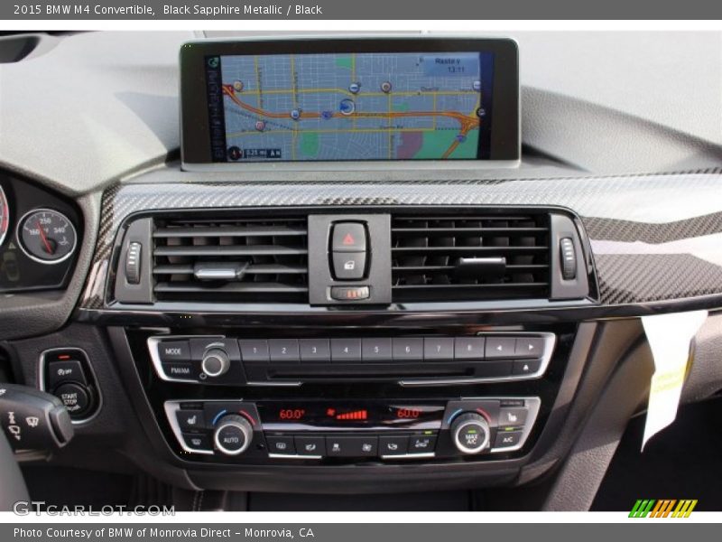 Black Sapphire Metallic / Black 2015 BMW M4 Convertible