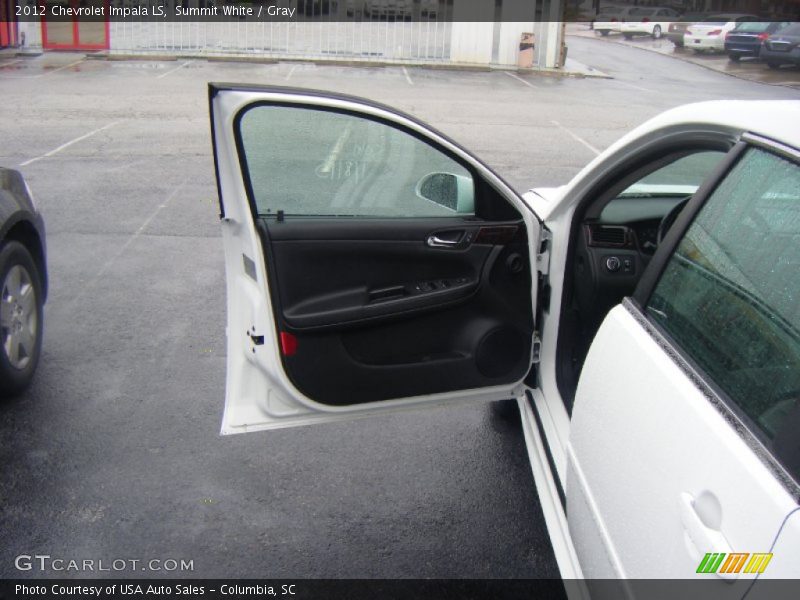 Summit White / Gray 2012 Chevrolet Impala LS