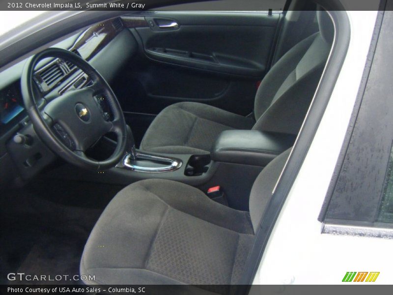Summit White / Gray 2012 Chevrolet Impala LS