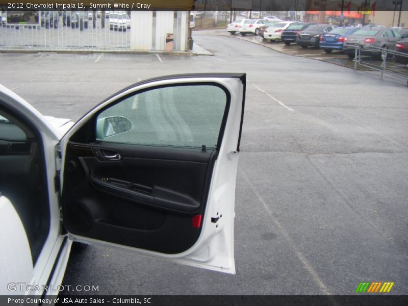 Summit White / Gray 2012 Chevrolet Impala LS