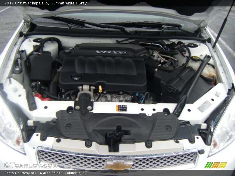 Summit White / Gray 2012 Chevrolet Impala LS