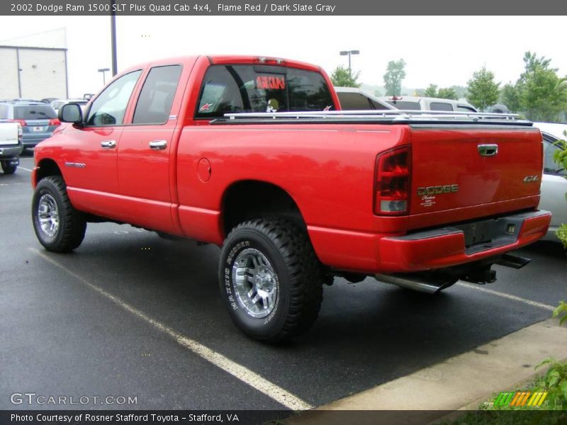 Flame Red / Dark Slate Gray 2002 Dodge Ram 1500 SLT Plus Quad Cab 4x4