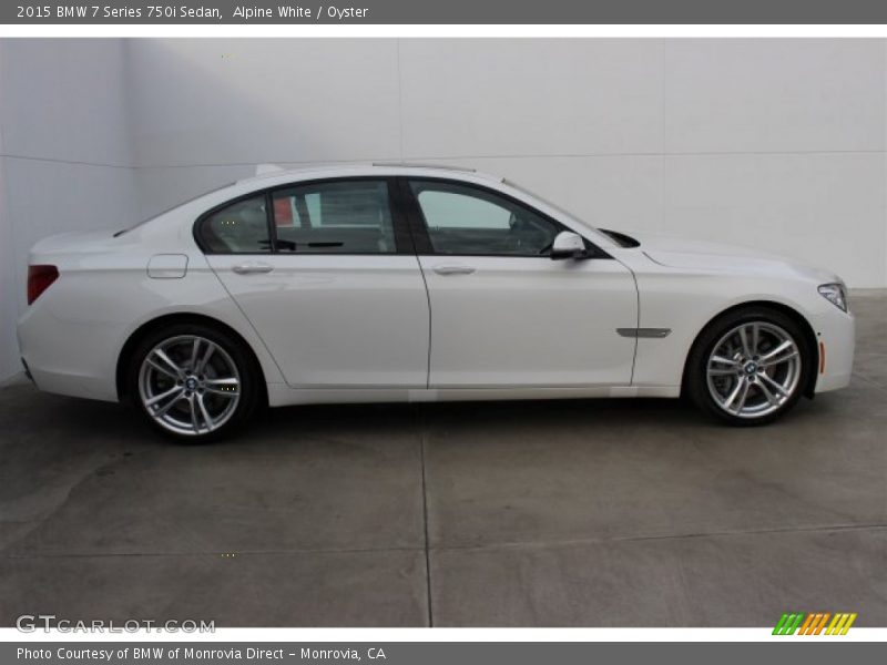 Alpine White / Oyster 2015 BMW 7 Series 750i Sedan