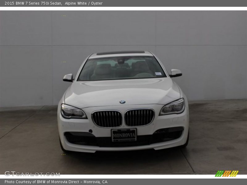 Alpine White / Oyster 2015 BMW 7 Series 750i Sedan