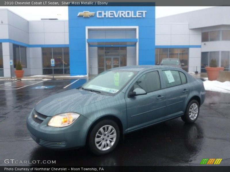 Silver Moss Metallic / Ebony 2010 Chevrolet Cobalt LT Sedan