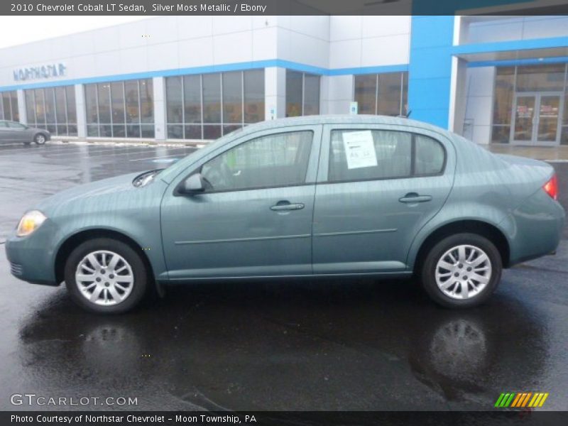 Silver Moss Metallic / Ebony 2010 Chevrolet Cobalt LT Sedan