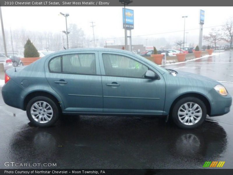 Silver Moss Metallic / Ebony 2010 Chevrolet Cobalt LT Sedan