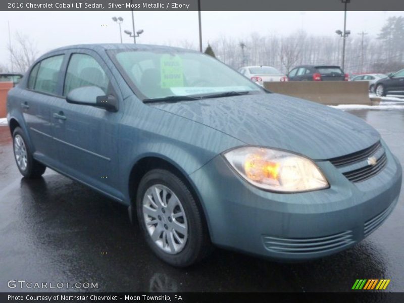 Silver Moss Metallic / Ebony 2010 Chevrolet Cobalt LT Sedan