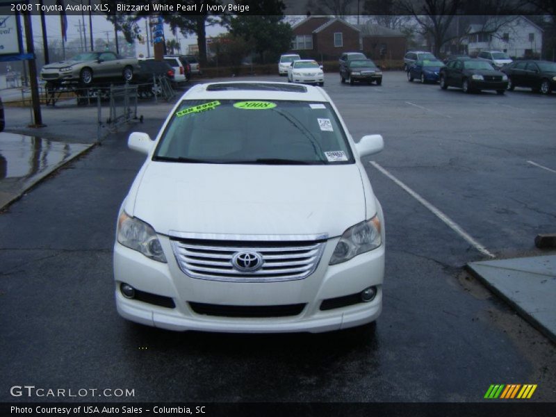 Blizzard White Pearl / Ivory Beige 2008 Toyota Avalon XLS