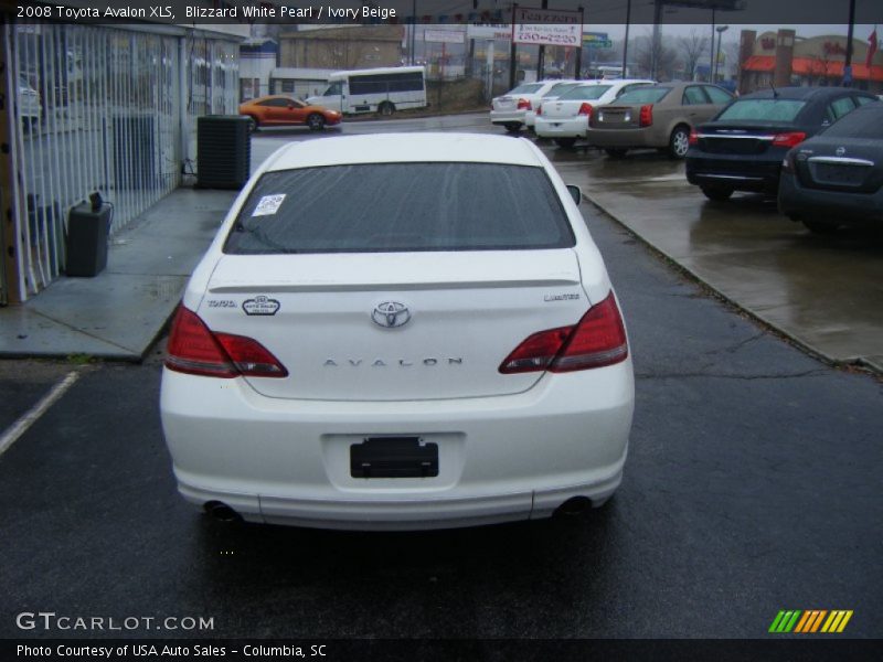 Blizzard White Pearl / Ivory Beige 2008 Toyota Avalon XLS