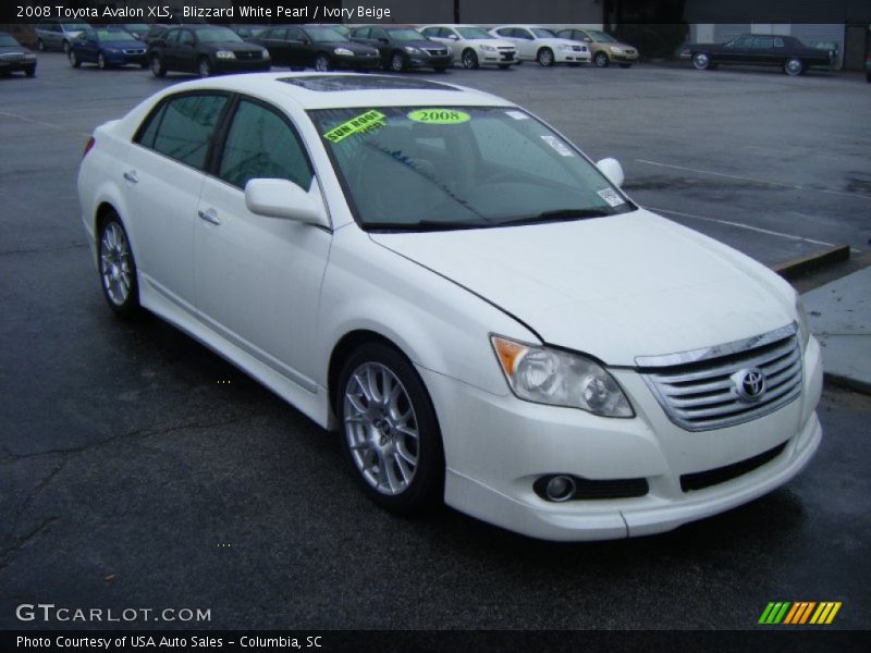 Blizzard White Pearl / Ivory Beige 2008 Toyota Avalon XLS